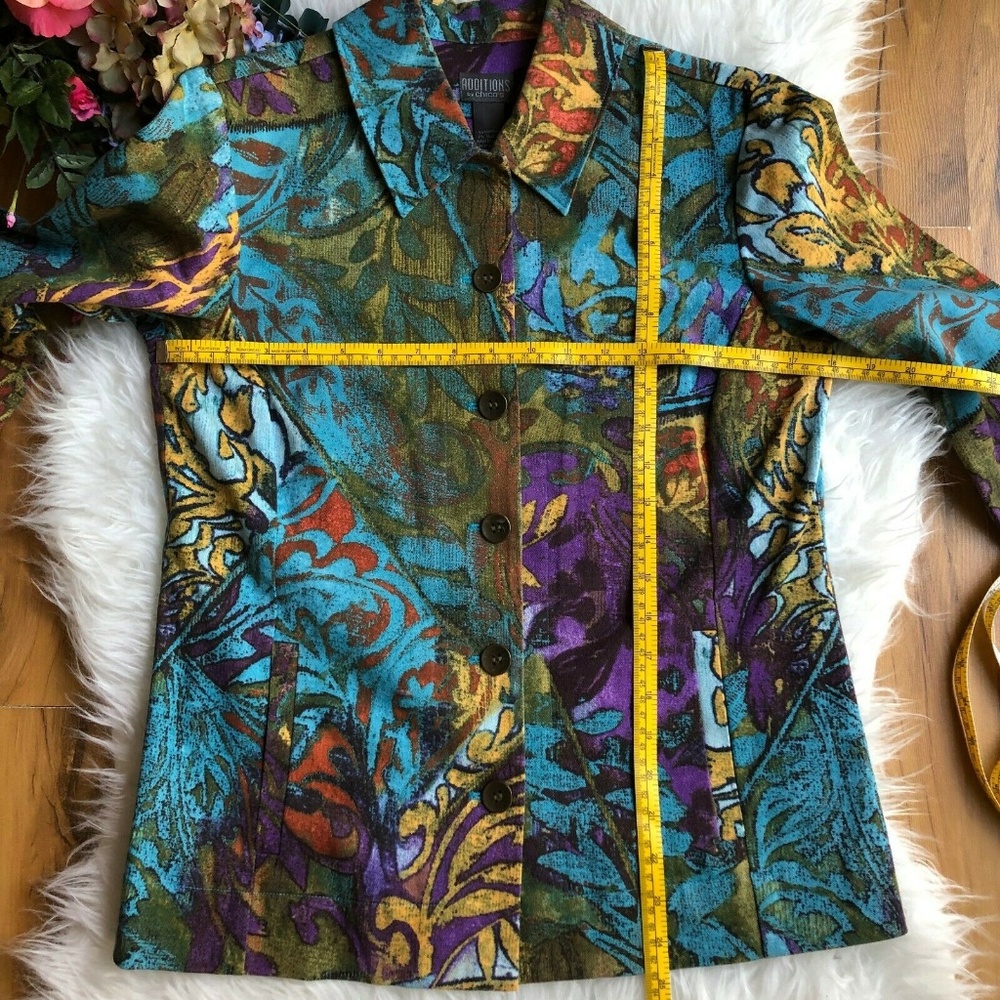 Additions by Chicos 3/4 Sleeve Button Shirt Jacket - Picture 4 of 5